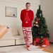 Autumn And Winter Christmas Pajamas Stars Fireworks Deer Print Men's Home Clothes 2025 New Suit_voghion.com