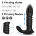 Spina di controllo APP anale Vibratore di spinta Bluetooth per donne Massaggiatore prostatico maschile Butt plug con dildo anale_voghion.com