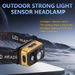 Outdoor-Abenteuer-Nachtangeln-Sensorlampe mit langer Akkulaufzeit, COB-LED für hohe Helligkeit, Camping-Stirnlampe_voghion.com