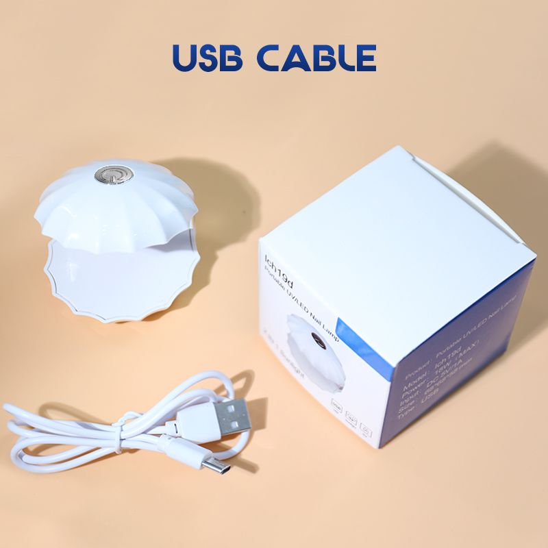 Arte Clavo Shell Nail UV Gel Varnish Dryer Manicure Phototherapy Machine Quick-drying Led Light Portable Nail Polish Glue Lamp_voghion.com