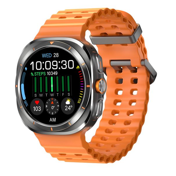 Unisex Smart Watch With Bluetooth Calling, AMOLED Display, Blood Pressure/SpO2 Monitor & Multi-Sport Tracking – Touch Screen, Android Compatible_voghion.com