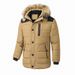 Winterjacke für Kleidung, verdickte, übergroße Herren-Plüsch-Baumwolljacke mit Kapuze für den Winter, Mantel_voghion.com