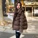 Korean Version Of Bread Down Women's Short Style Lamb Wool Collar, Hooded Cotton Jacket, Maillard Jacket_voghion.com
