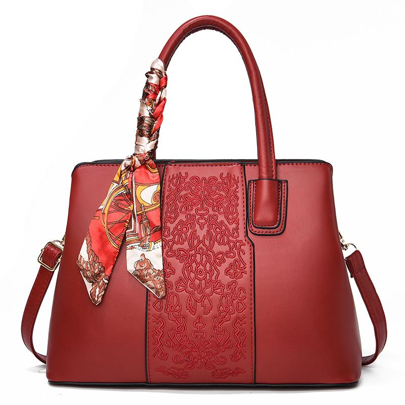 Muttertagsgeschenk Hochzeitstasche Handtasche Stickerei stimmungsvolle Dame mittleren Alters Geburtstagsgeschenk für Mutter_voghion.com