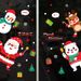New Christmas Wall Santa Claus Snowman Reindeer Window Decoration Non-Adhesive Static Stickers Customizable_voghion.com