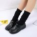 Zapatos de uniforme japonés de cabeza redonda, estilo universitario, Lolita, color negro y marrón, JK, para mujer, de tacón plano, cómodos y pequeños, de cuero, 2024_voghion.com