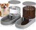 Automatisches Futter Und Wasserspender Für Hunde, Katzen, Futterspender Und Wasserspender, 2X 3,8 L, Futterspender Für Kleine, Mittelgroße Und Große_voghion.com