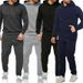 Hochwertiges Herren-Trainingsanzug-Set aus dehnbarem Material: Pullover, Hoodie und Jogginghose_voghion.com