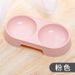 Star Fun Small Double Pink Blue Puppy Pet Cat Water Dog Food Bowl Supplies_voghion.com