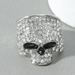 Unique Dark Gothic Style Creative Skull For Men Punk Hip Hop Full Diamond Ring_voghion.com