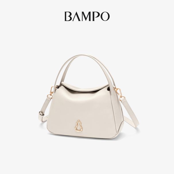 Borsa a tracolla leggera e di lusso per pendolari, con tracolla a mano, in pelle bovina, con design di nicchia, perfetta per la testa rotonda di Banzhuo_voghion.com