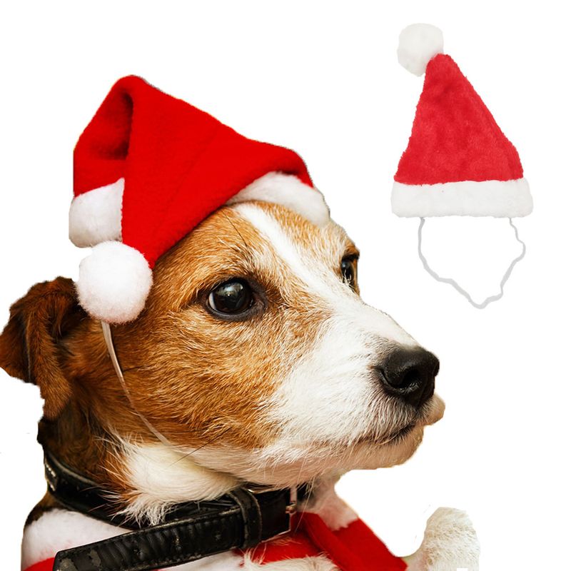 Christmas pet scarf hat warm coffee moose Christmas dog bib festive decorations_voghion.com