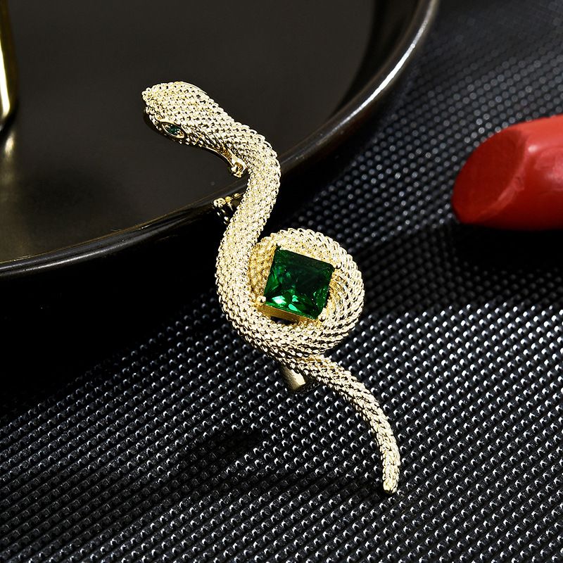Špičkový design, malá brož s hadem pro ženy, jednoduchá, módní, nádherná, personalizovaná, elegantní a elegantní. Vyšívejte._voghion.com