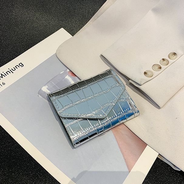 Fashion Stone Pattern Wallet Mini Multi-Card Short Clutch_voghion.com