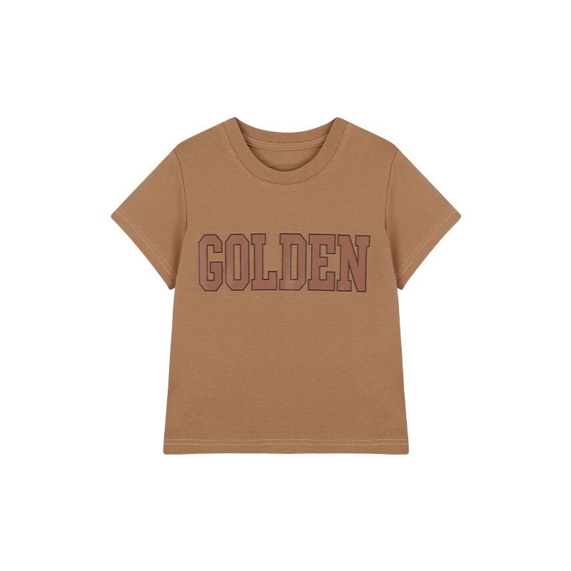 Kid's Clothing Summer New Children's Versatile Casual Round Neck Loose Short Sleeved Top_voghion.com