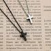 Gold Over Silver Cross Necklace For Women Small Stainless Steel Cross Pendant On 18 Inch Chain For Men And Women_voghion.com