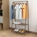 Freestanding Clothing Rack – Sturdy Metal Garment Rack With Wheels For Bedroom, Closet, Or Balcony – Modern Mobile Wardrobe Organizer_voghion.com