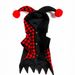 Costume da clown per animali domestici di Halloween, per gatti e cani, vestiti per cani di peluche per autunno e inverno_voghion.com