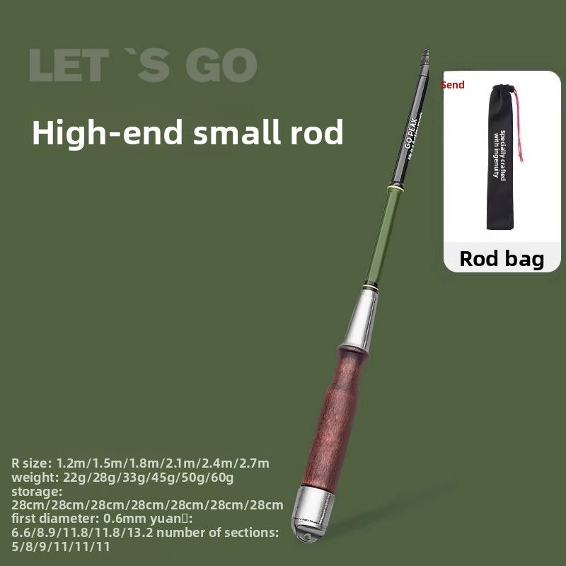 【Luk】Short Section Mini Small Ultra-light Ultra-fine Convenient Fishing Stream Micro Object Pen Rod_voghion.com