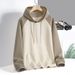 Herren-Fleece-Hoodie im Color-Block-Design – Pullover mit Raglanärmeln und Kontrasteinsätzen, Streetwear-Essential (Hellgrau/Khaki/Beige)_voghion.com