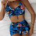 Women's Clothing Split Swimsuit Multi Color Boxer Conservative Printing_voghion.com