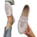 Women's Loafers Slip OnShoes Casual Comfortable Office Flat - Soft Leather Retro Thick Sole Lazy Slip-On For Women Beach_voghion.com