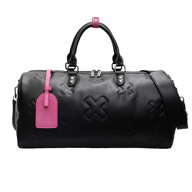 Travel Bag Boarding Luggage Carry-on Bag Soft Leather Fitness Bag Women's Fashion Large-capacity Dry And Wet Separation Travel Bag_voghion.com