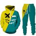 Neues Smiley Face 3D-gedrucktes Herren-Kapuzenpullover-Set mit Jogginghose für Herren und Damen_voghion.com