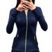 Women's Clothing New Style Gold Label Stand Collar Short Coat Sports Yoga Wear Slim Fit Sports Jacket For Women_voghion.com