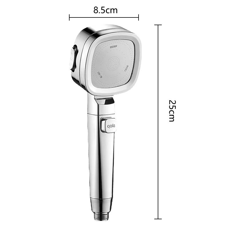 Hochdruck-Duschkopf, Wassersparend, 3 Modi, Duschköpfe, Verstellbar, One-Key-Stop-Wassermassagesprayer, Badezimmerzubehör_voghion.com