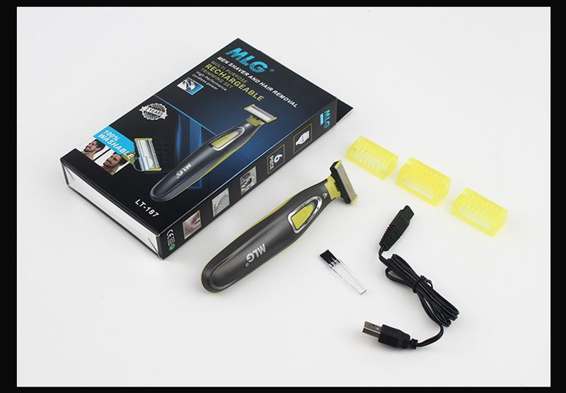 Tondeuse à barbe et rasoir électrique sans fil rechargeable pour bikini professionnel pour hommes_voghion.com