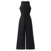 Young Girls Clothing Youth Jumpsuit Sleeveless Waist Lace Trousers_voghion.com