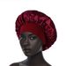 Single Layer Wide Brim Shower Cap - 32cm Satin-Lined Hair Protector With High Elastic Band For Women_voghion.com