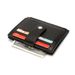 Slim PU Leather Zip Card Holder For Men & Women - RFID Blocking Wallet With Coin Pocket, Multi-Slot ID Organizer (Black, Brown)_voghion.com