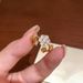 Real Gold Plated Zircon Flower Open Ring For Women, Niche Vintage Style, Light Luxury High-end Jewelry_voghion.com