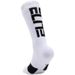 Fußballsocken, lang, hoch, schwarz-weiß, Elite-Basketballsocken, Handtuchunterseite, verdickte Socken für echtes Kampftraining_voghion.com