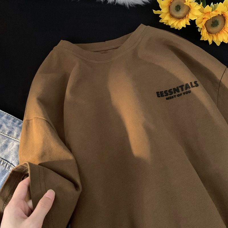 Männer kleidung Kurzen ärmeln T-shirt männer der sommer neue schwere baumwolle einfache trend alle-spiel casual lose student half-ärmeln T-shirt_voghion.com