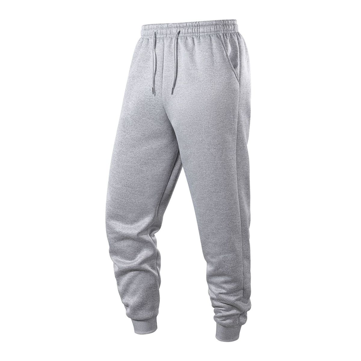 Men's Winter Jogger Pants – Thickened Polyester Sweatpants With Adjustable Drawstring (EU XS-XXXL, Relaxed Fit, Micro-Stretch)_voghion.com