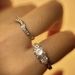 New Platinum-Plated Men's And Women's Micro-Paved 90% Simulated Diamond Lily Of The Valley Lifetime Love Wedding_voghion.com