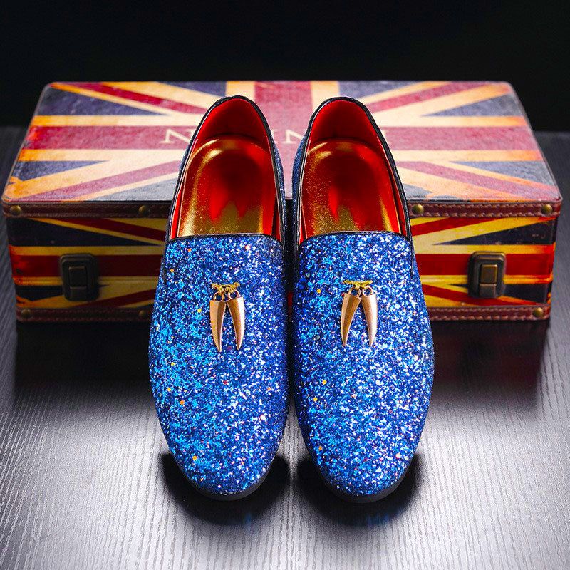 Mocassini casual alla moda in pelle lucida e traspirante da uomo_voghion.com