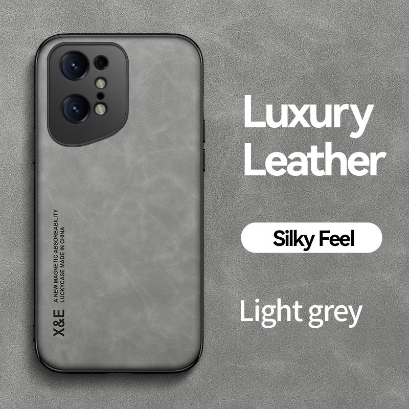 KEYSION Luxury Leather Case for OPPO Find X5 Pro X5 Lite Silicone+PC Shockproof Phone Back Cover for OPPO Find X3 Pro X3 Lite_voghion.com