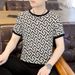 C Summer Ice Silk Men's Short-Sleeved T-Shirt Men's Round Neck Thin Slim Cool F_voghion.com