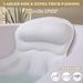TÜV Certified Butterfly Bath Pillow - 3D AirMesh & 6 Suction Cups Full Back & Neck Support_voghion.com