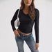 Women's Slim Fit V-Neck Long Sleeve T-Shirt - Stretchy Milk Silk Blouse For Layering_voghion.com