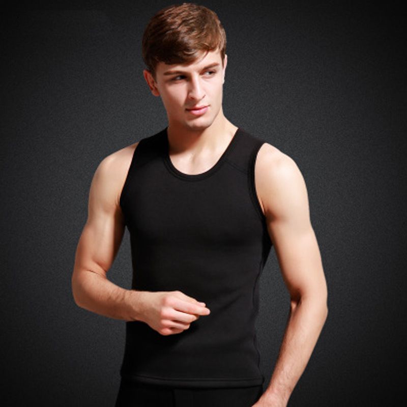 Herenkleding Warm vest voor heren, gilet met fleece verdikt effen gekleurd basisvest voor heren_voghion.com