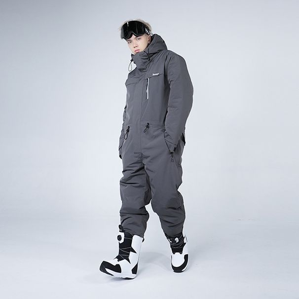 Conjunto de esquí unisex de una pieza para exteriores, resistente al frío, impermeable, resistente al viento, grueso y cálido, para ciclismo y pesca en invierno._voghion.com