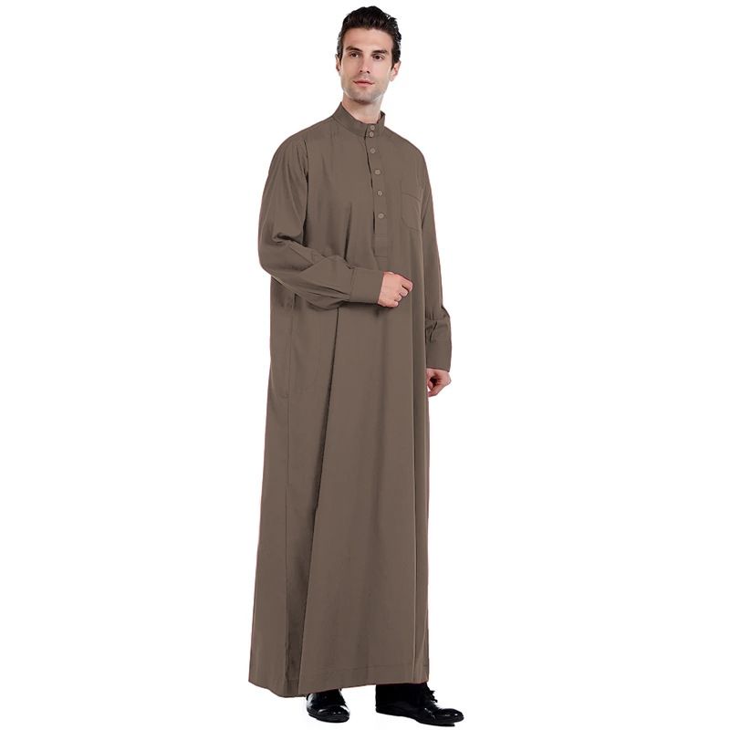 2025 Ramadan Eid Djellaa Men Muslim Jua Thoe Saudi Araic Long Roe Turkey Kaftan Duai Aaya Dress Daffah Dishdasha_voghion.com