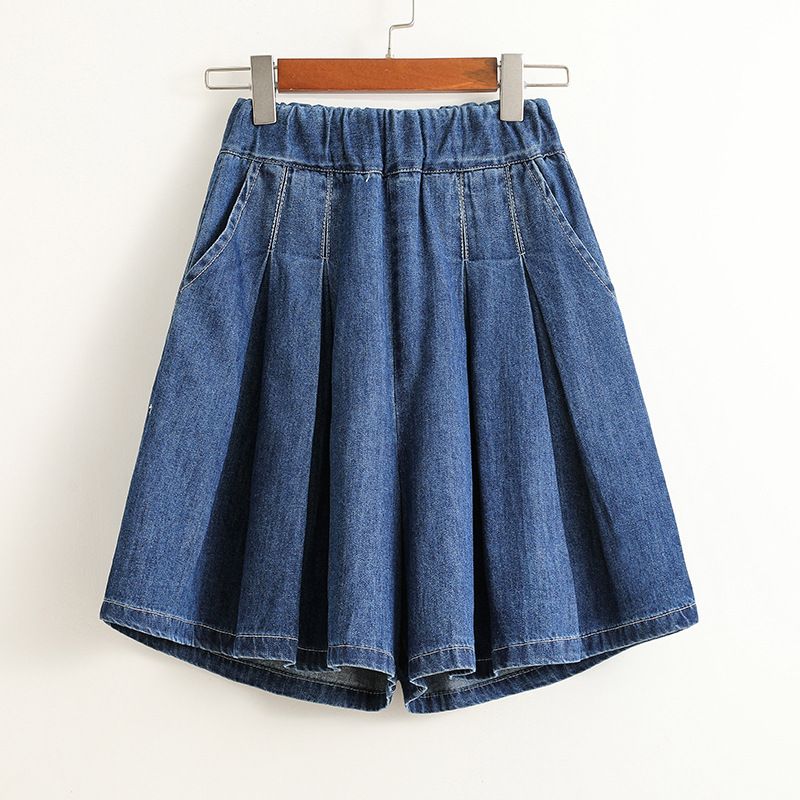 Women's Clothing Summer Versatile Loose Mid Length Pants Large Size Slim Fit High Waist Wide Leg Shorts_voghion.com