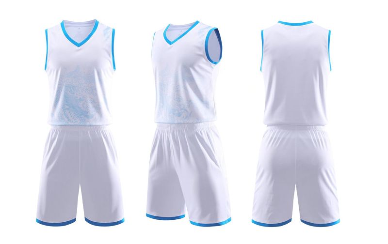 Fußballtrikot, Basketball-Männer-Chinesisches Sport-Set, bedruckte Schriftzugweste, lockeres und trendiges Team-Studententraining_voghion.com