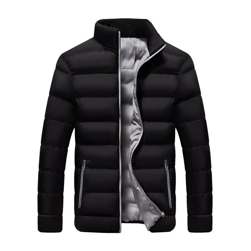 Men's 2025 Jacket, Running Volume, Men's Outerwear, Winter New Item, Stand Up Collar, Down Cotton Jacket_voghion.com